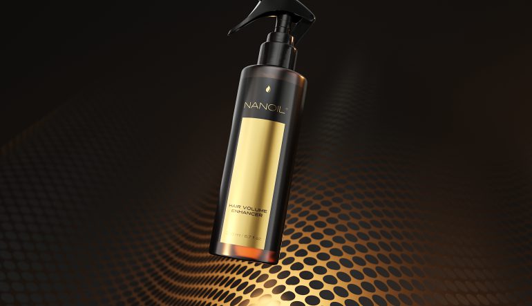 Nanoil spray para um cabelo mais volumoso