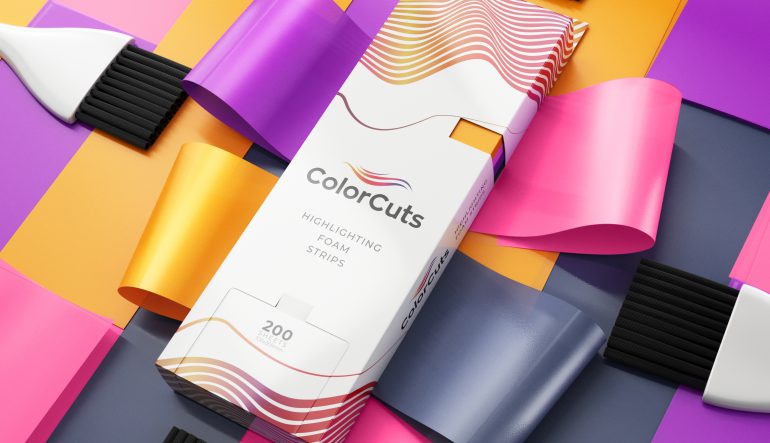 tiras de esponja de coloração ColorCuts