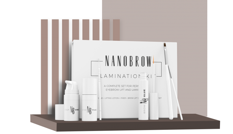 kit laminação de sobrancelhas nanobrow